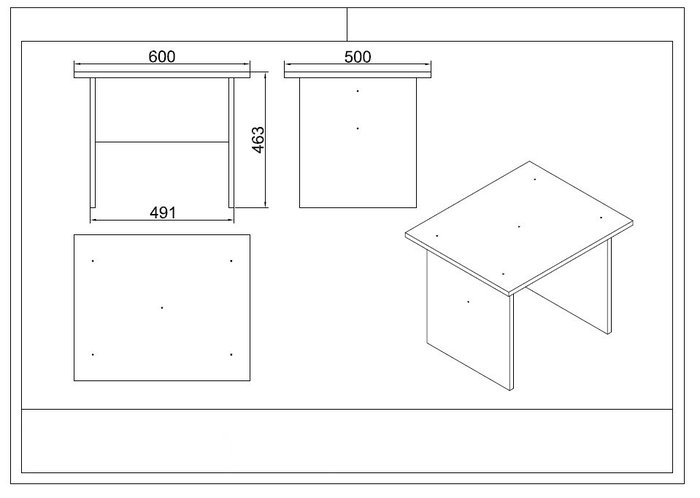 Hanah Home Vo17-Ba Conjunto de Muebles de Oficina Hanah Home Vo17-Ba Conjunto de Muebles de Oficina